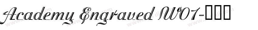 Academy Engraved W01字体转换